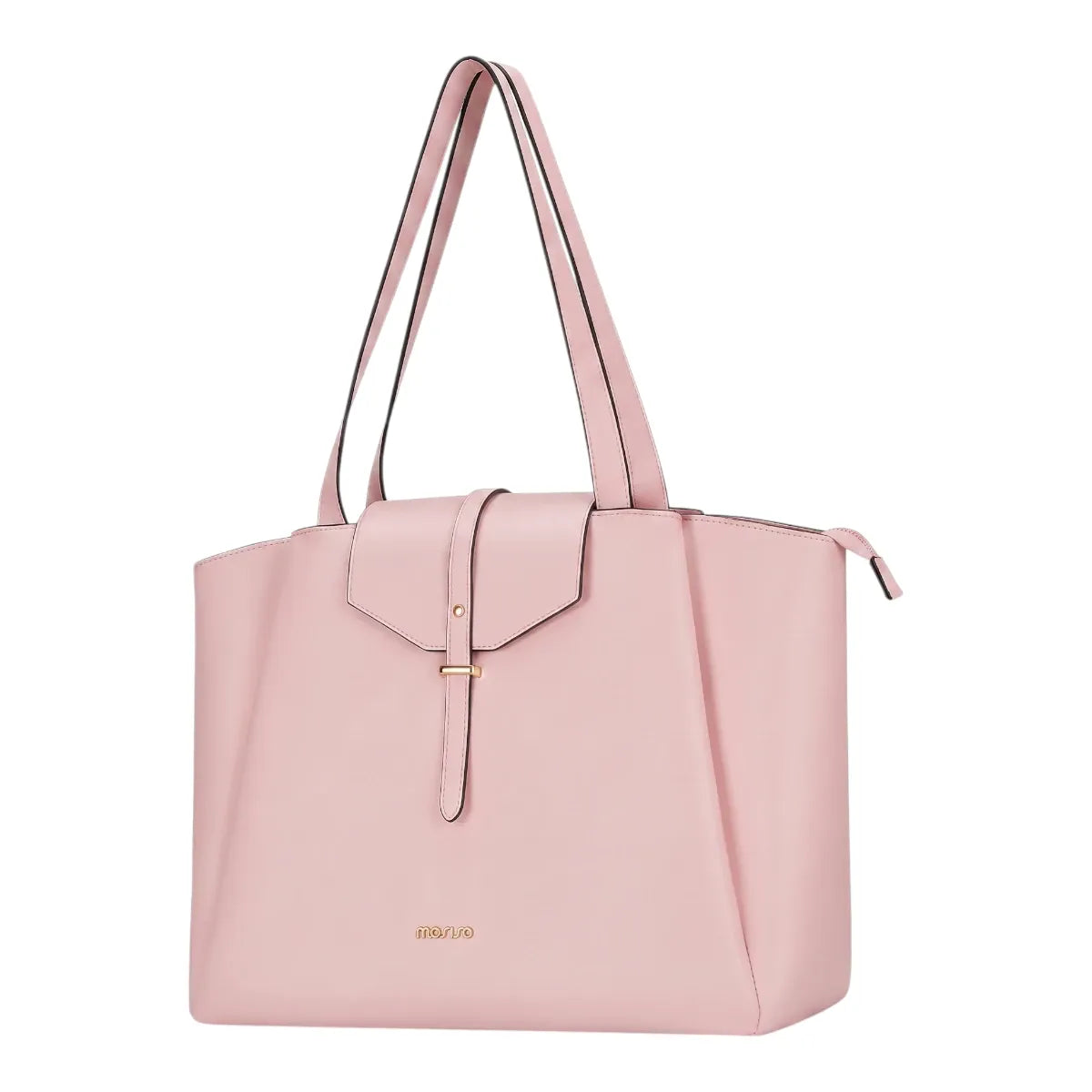 Sacoche ordinateur femme rose Altessa - Coloris rose sur fond blanc