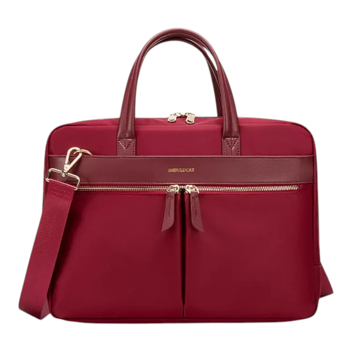 Sacoche ordinateur femme Sérénia rouge bordeaux élégante pour PC portable