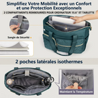 Compartiments rembourrés ordinateur 15.6 pouces et poches isothermes Versalia