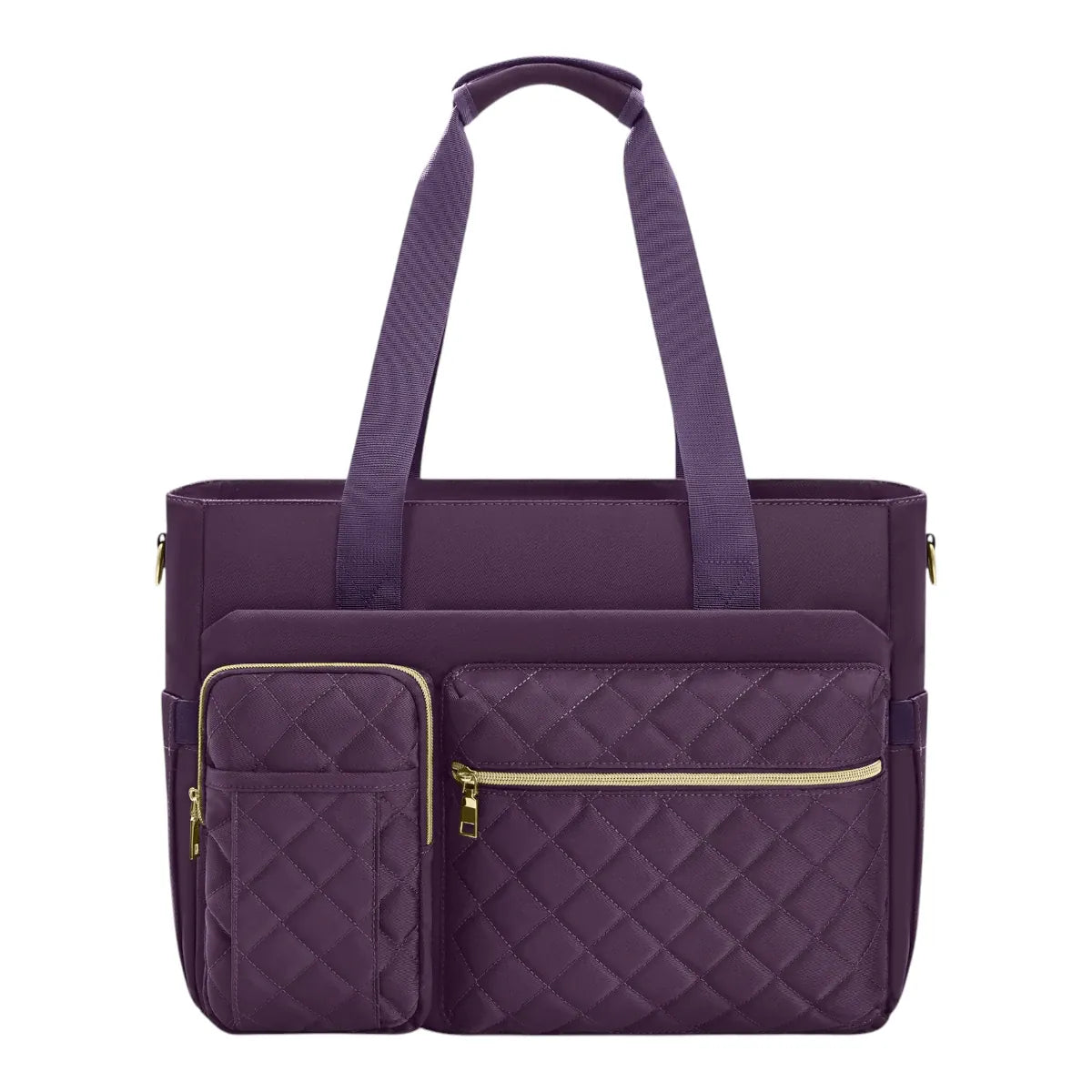 Sacoche ordinateur femme Versalia couleur violette vue studio de face sur fond blanc