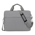Sacoche ordinateur homme AeroStride en coloris gris, vue de face épurée sur fond blanc.