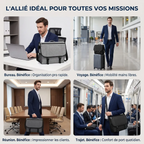 Les 4 cas d'utilisation au quotidien de la sacoche ordinateur pour homme LiteShift