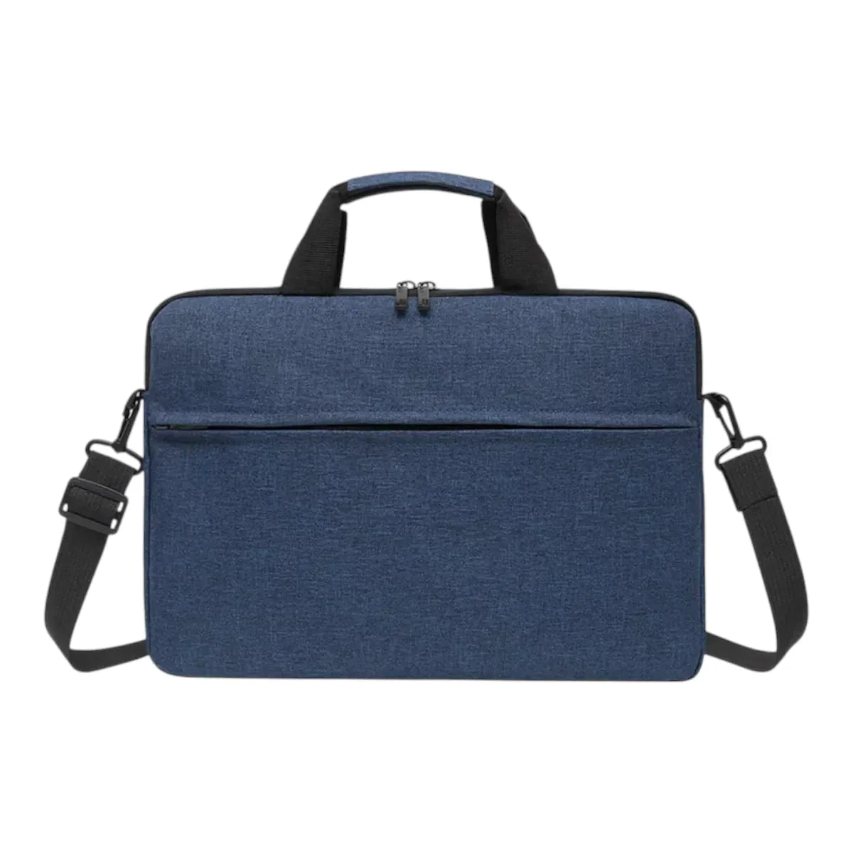 Modèle bleu minuit de la sacoche ordinateur homme Mono avec poignées préformées et compartiment antichoc.