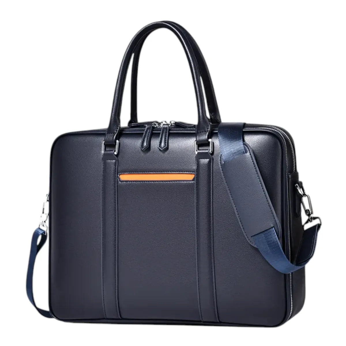 Sacoche homme pour ordinateur modèle Vanguard en version Bleu Minuit élégante