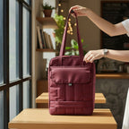 Sacoche Ordinateur Pour Femme 13-15.6" | Bandoulière Matelassé Anti-Choc