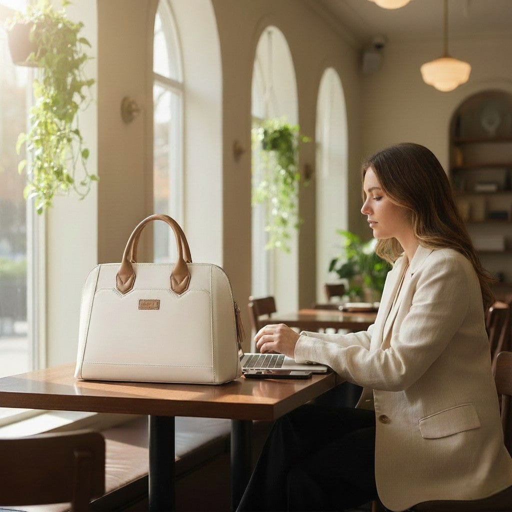 Sacoche Ordinateur Pour Femme Business Canvas - Protection Premium 13 à 16 Pouces