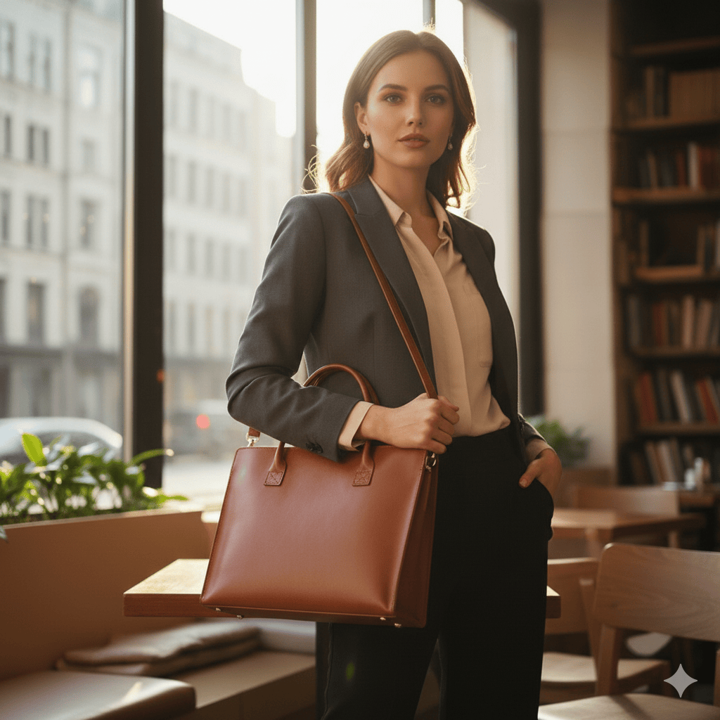 Sacoche Ordinateur Pour Femme Cuir Synthétique Élégant 13 à 16 Pouces