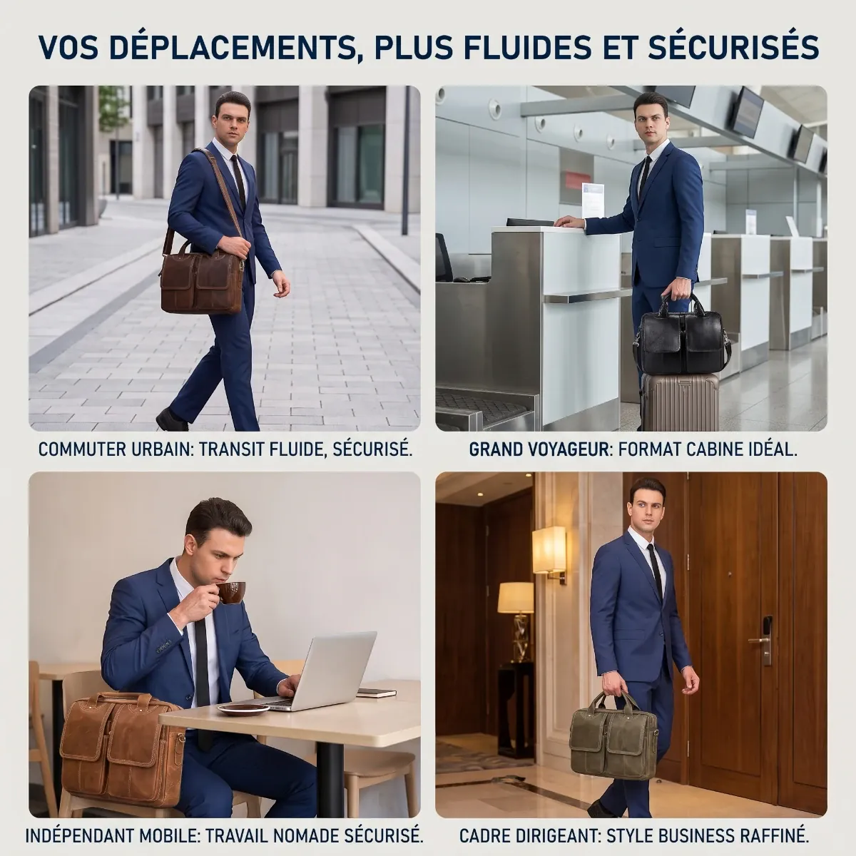 Les 4 cas d'utilisation au quotidien de la sacoche ordinateur pour homme DuoCraft Cuir