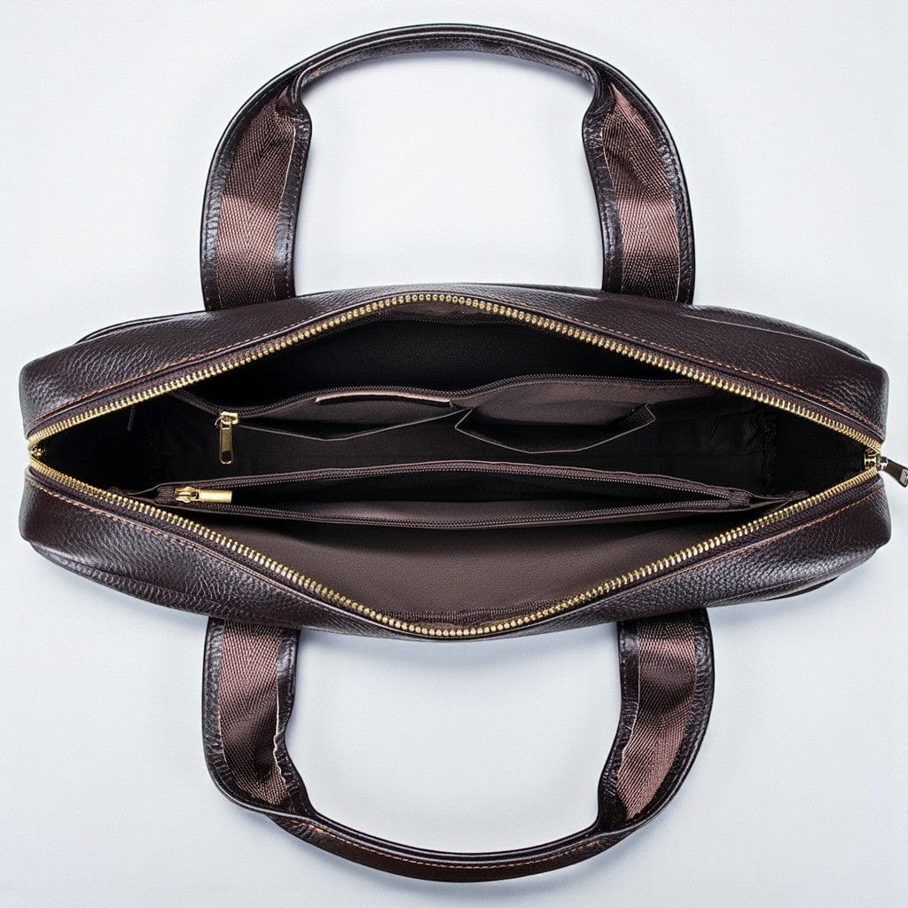 Sacoche Ordinateur Pour Homme en Cuir Pour PC Portable 11"-15" - Sac Business Elégant