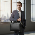 Sacoche Ordinateur Pour Homme en Cuir Pour PC Portable 11"-15" - Sac Business Elégant