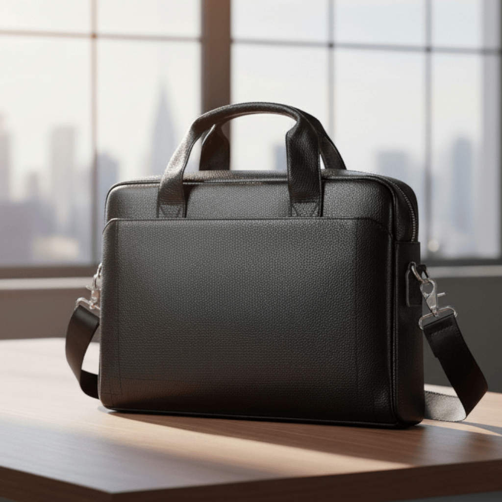 Sacoche Ordinateur Pour Homme en Cuir Pour PC Portable 11"-15" - Sac Business Elégant