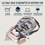 Sacoche ordinateur pour homme Modulor ouverte avec ordinateur 13 pouces et accessoires