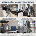Différents cas d'utilisation au quotidien de la sacoche ordinateur pour homme Modulor