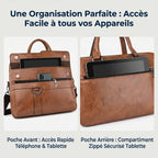 Poches avant et arrière de la sacoche ordinateur pour homme Strata pour tablette et téléphone