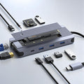 Station d’Accueil USB-C 12-en-1 avec Logement SSD M.2 | Hub Aluminium Premium 4K60Hz 10Gbps