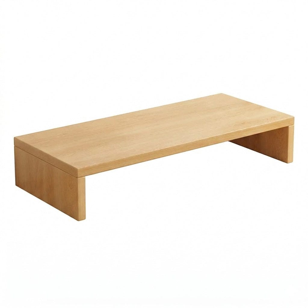 Support écran Oak 8 en bois de chêne naturel, finition premium. Rehausseur ergonomique au design épuré pour bureau.