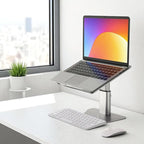 Support Ordinateur Portable en Aluminium - Robuste, Réglable en Hauteur et Inclinaison, Ventilation Optimisée