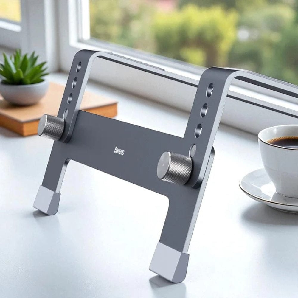 Support Ordinateur Portable en Aluminium – Ultra Stable, Réglable 4 Hauteurs, Ventilation Optimisée (jusqu’à 10 kg)