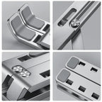 Support Ordinateur Portable PC et MacBook - Pliable, Réglable 6 Angles, Ventilation et Antidérapant