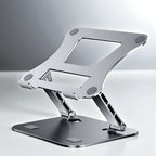 Support Ordinateur Portable Pliable en Acier – Réglable en Hauteur & Angle, Ventilation Optimisée