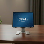 Support Tablette Ajustable en Métal - Station de Travail Ergonomique Pliante et Rotative