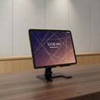 Support Tablette Ajustable en Métal - Station de Travail Ergonomique Pliante et Rotative