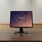 Support Tablette Ajustable en Métal - Station de Travail Ergonomique Pliante et Rotative