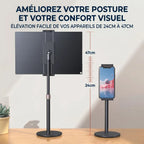 Ajustement de la hauteur de 24 à 47 cm du support pour tablette Horizon Pro