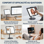 4 cas d'usage du support tablette Horizon Pro : bureau, dessin, cuisine, lit