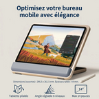 Dimensions et caractéristiques techniques du support tablette pliable Kreativ Pro