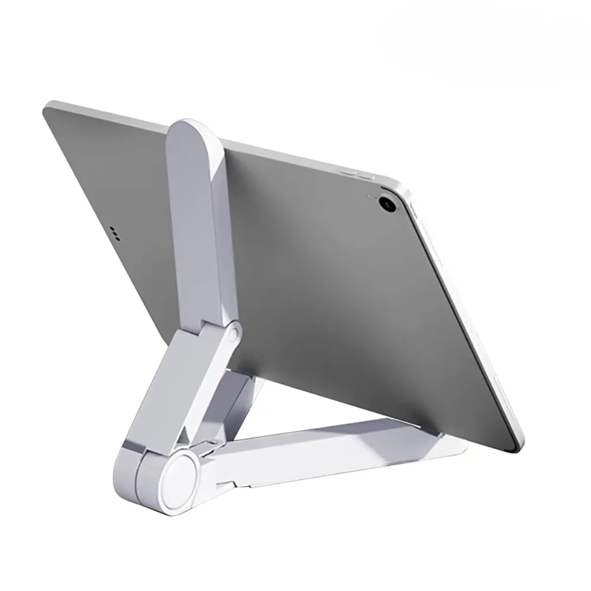 Support articulé pour tablette TabFlex Pro couleur blanche, design épuré sur fond blanc.