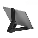 Support pour tablette TabFlex Pro noir, rehausseur ergonomique idéal pour aménager son bureau.