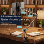 Démonstration du réglage multi-angles du support ergonomique orientable ErgoPivot
