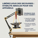 Test de rigidité structurelle et charge de 10 kg du socle pour smartphone ErgoPivot