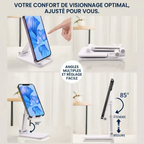 Ajustement des angles de visionnage multiples du support téléphone Kalyx Pro