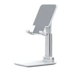 Support téléphone Kalyx Pro blanc en aluminium sur fond blanc
