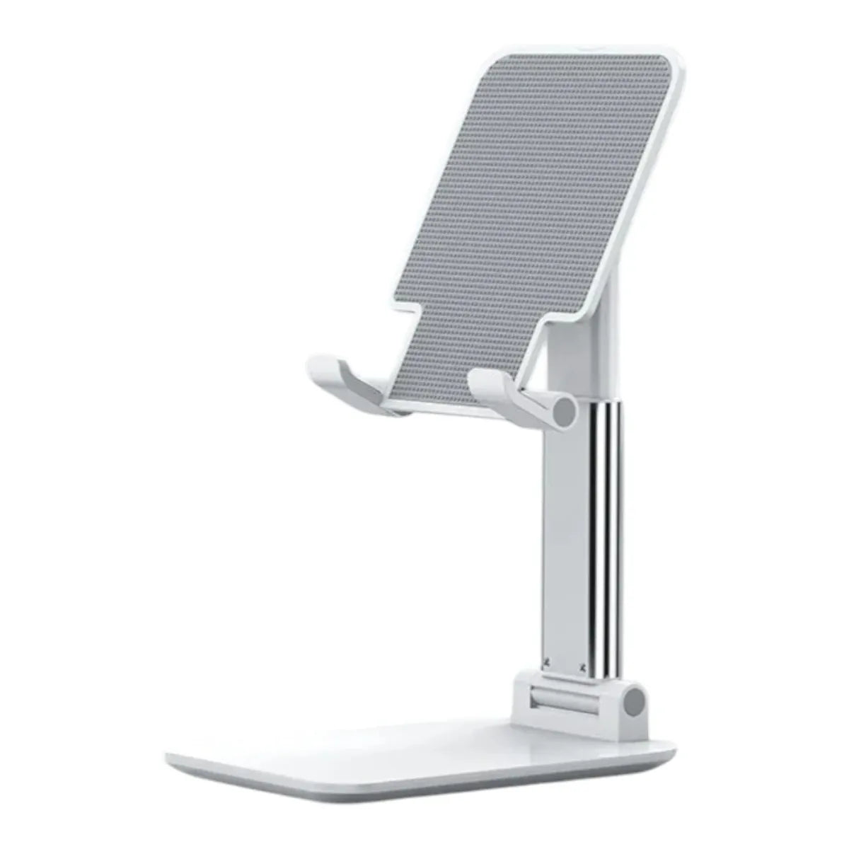Support téléphone Kalyx Pro blanc en aluminium sur fond blanc