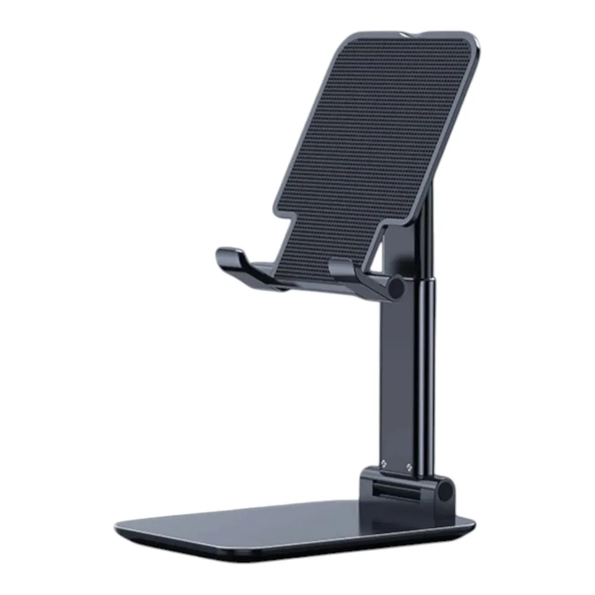 Support téléphone Kalyx Pro couleur noire en aluminium sur fond blanc