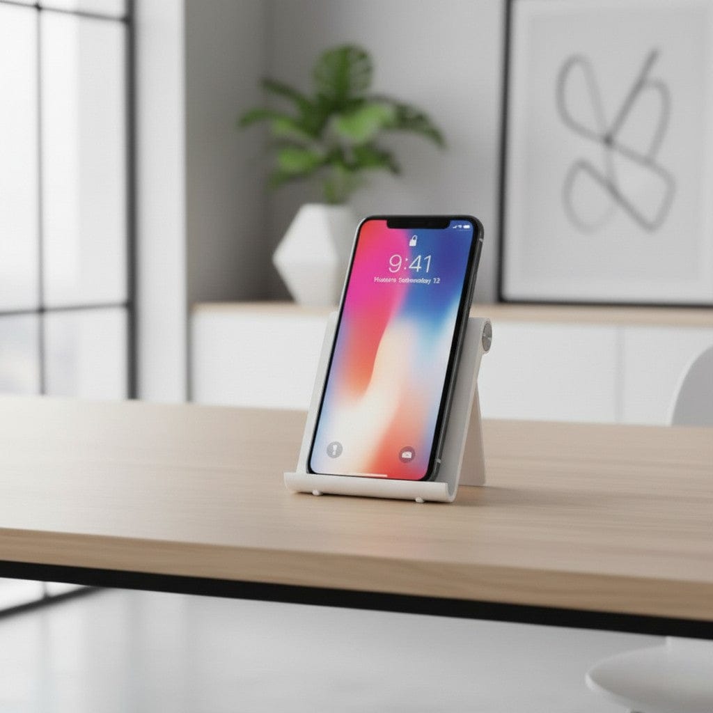 Support Téléphone Pliable & Réglable - Idéal Bureau & Maison