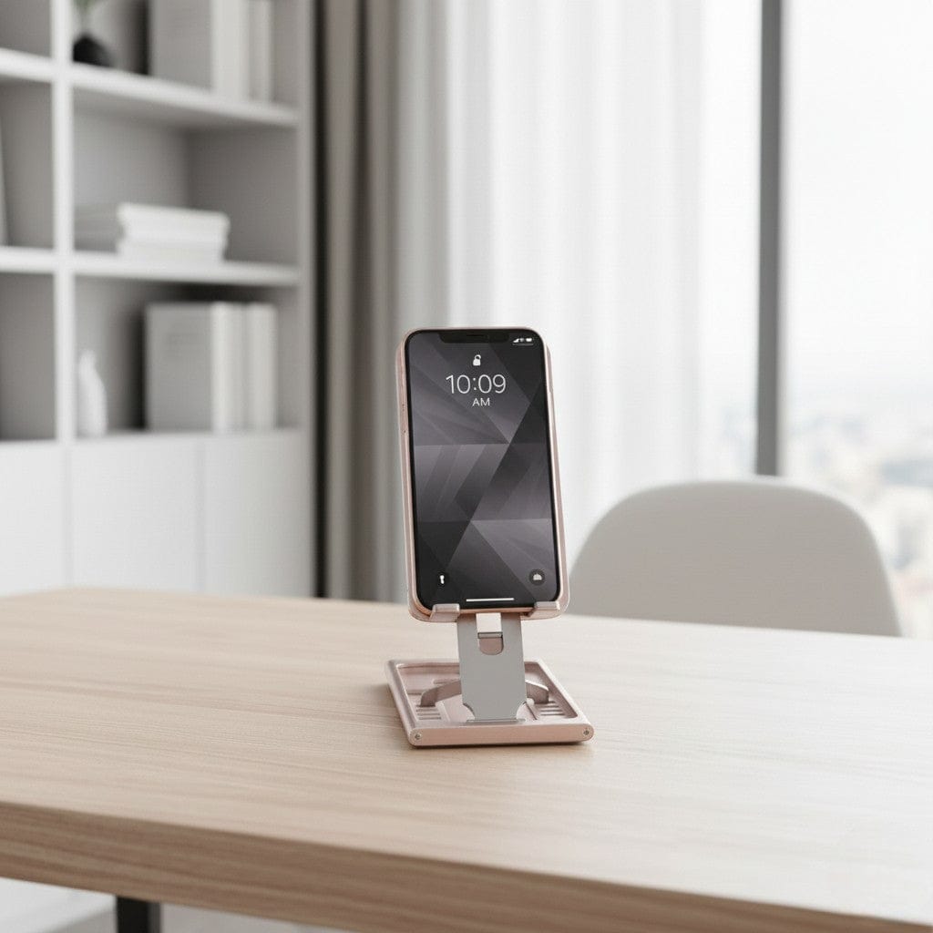 Support Téléphone Pliable Ultra Fin | iPhone & Smartphone – Léger et Compact