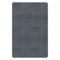 Tapis de chaise de bureau gris foncé ZenSpace Shield 90x120 cm vu du dessus isolé sur fond blanc.