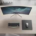 Tapis de Souris en Cuir PU Antidérapant 26x21cm pour Station de Travail