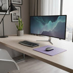 Tapis de Souris en Cuir PU Antidérapant 26x21cm pour Station de Travail