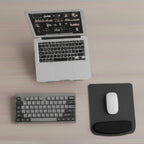 Tapis de Souris Ergonomique avec Repose-Poignet - Surface Antidérapante 23x21cm