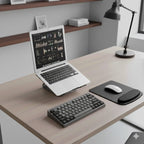 Tapis de Souris Ergonomique avec Repose-Poignet - Surface Antidérapante 23x21cm