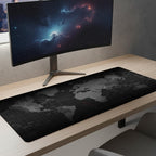 Tapis de Souris XXL Carte du Monde 90x40cm - Station de Travail Professionnelle