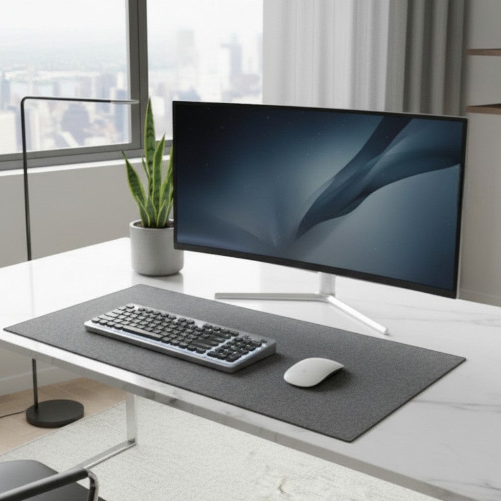 Tapis de Souris XXL en Feutre - Grande Taille Bureau Gamer