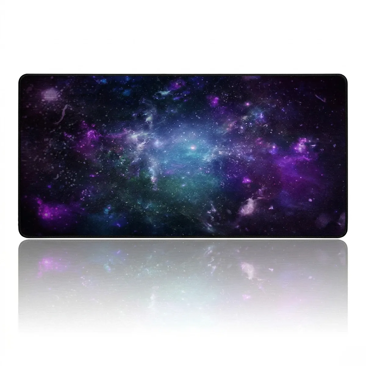 Vue de face du tapis de souris Nebula Precision XXL avec son motif galaxie haute définition et son revêtement micro-texturé.