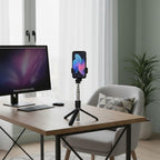 Trépied Téléphone Bluetooth 3-en-1 avec Perche Selfie Extensible