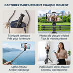 Quatre cas d'utilisation du Trépied Téléphone CosyStand H1 : voyage, photo de groupe, selfie étendu et vidéo mains libres